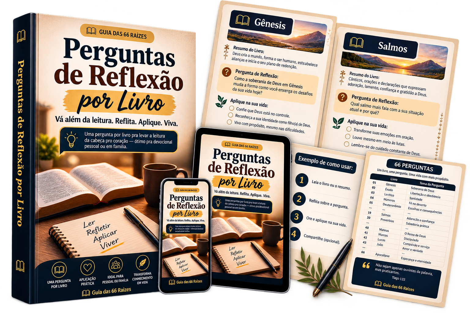 Perguntas de Reflexão por Livro
